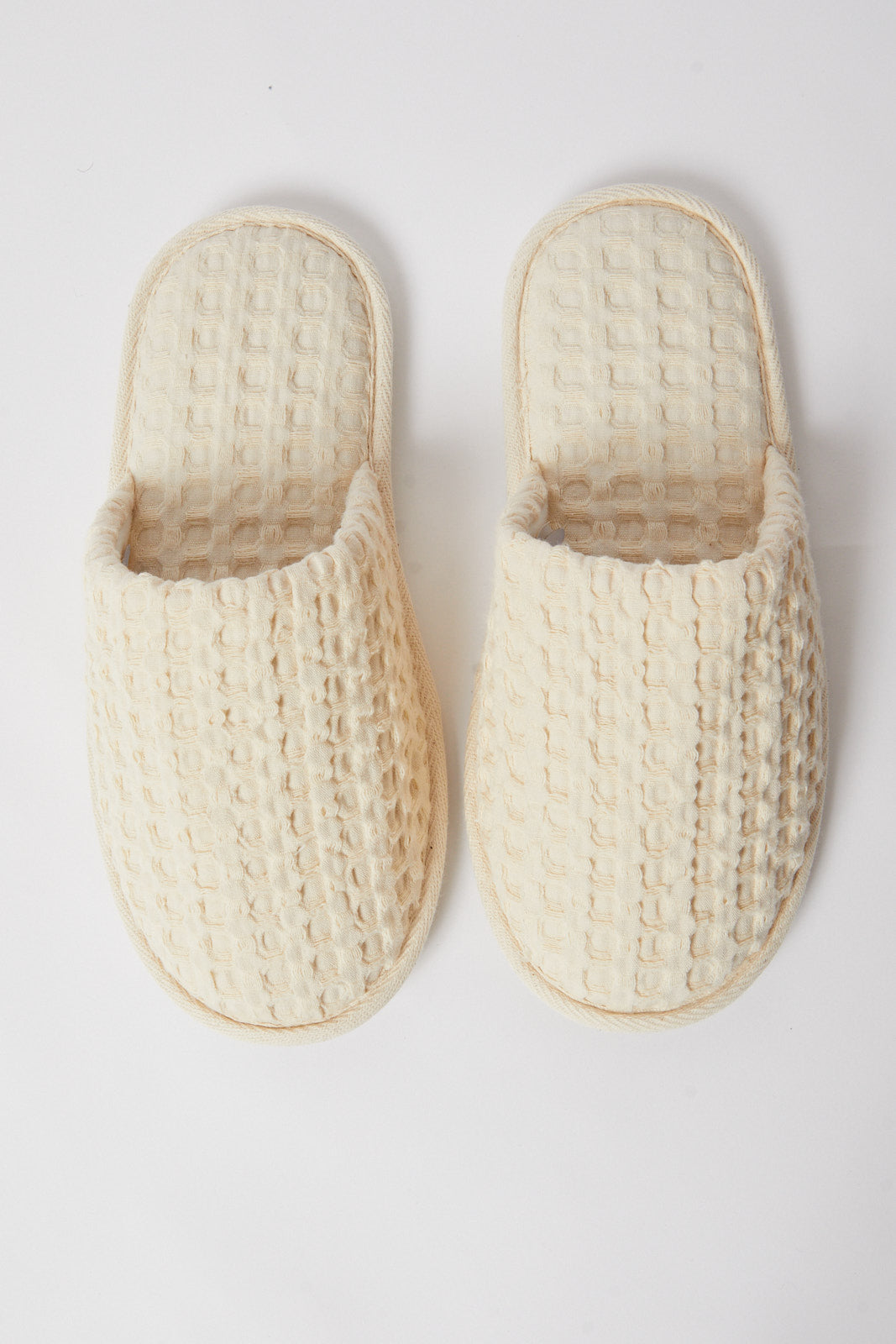 Redtag-Ivory-Waffle-Closed-Toe-Slipper-Category:Slippers,-Colour:Ivory,-Deals:New-In,-Filter:Women's-Footwear,-N/A,-New-In-Women-FOO,-Non-Sale,-S23A,-Section:Women,-Women-Slippers-Women's-