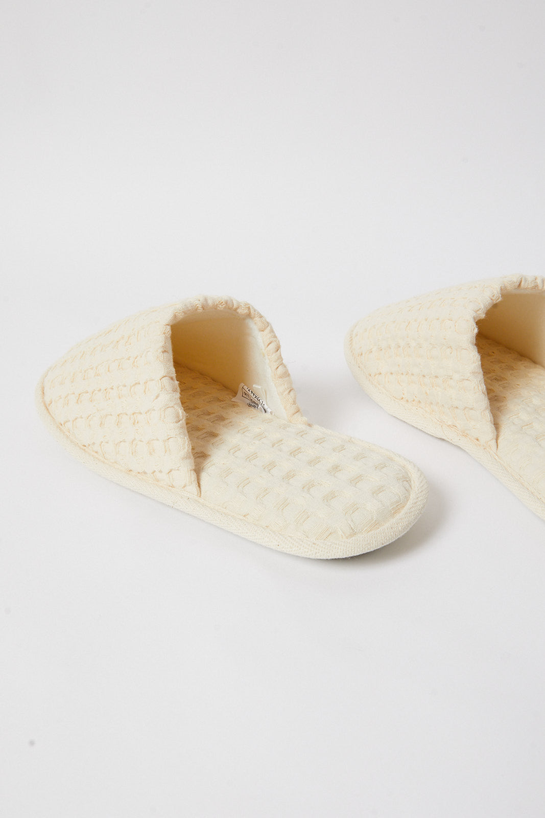 Redtag-Ivory-Waffle-Closed-Toe-Slipper-Category:Slippers,-Colour:Ivory,-Deals:New-In,-Filter:Women's-Footwear,-N/A,-New-In-Women-FOO,-Non-Sale,-S23A,-Section:Women,-Women-Slippers-Women's-