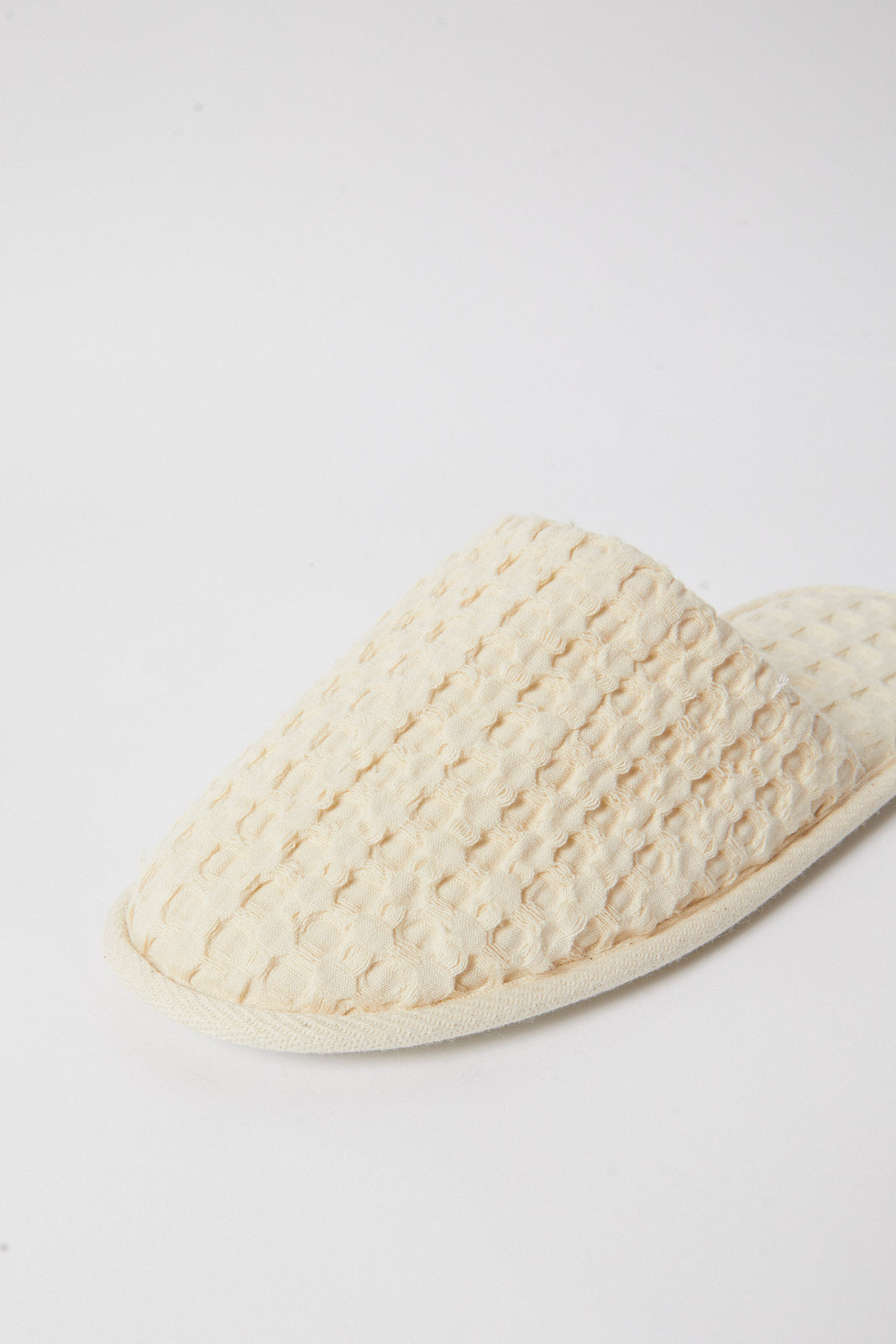 Redtag-Ivory-Waffle-Closed-Toe-Slipper-Category:Slippers,-Colour:Ivory,-Deals:New-In,-Filter:Women's-Footwear,-N/A,-New-In-Women-FOO,-Non-Sale,-S23A,-Section:Women,-Women-Slippers-Women's-