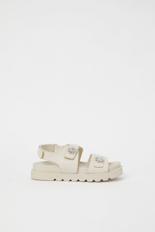 Redtag-White-Diamante-Sporty-Sandal-Category:Sandals,-Colour:White,-Deals:New-In,-Filter:Women's-Footwear,-H1:FOO,-H2:LAD,-H3:SAF,-H4:SAN,-LEC-Sandals,-N/A,-New-In-Women-FOO,-Non-Sale,-S23B,-Season:S23B,-Section:Women-Women's-