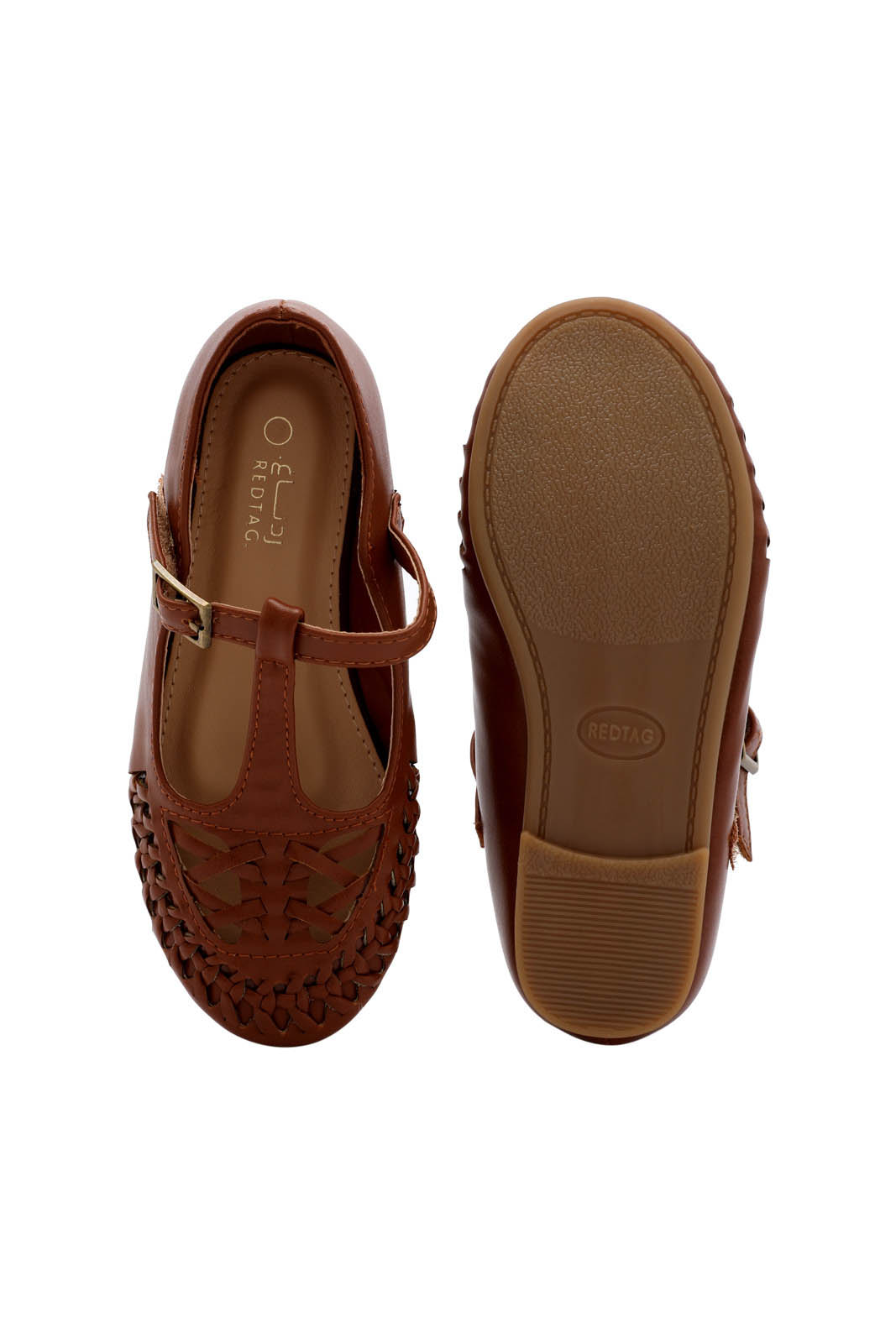 Redtag-Brown-T-Bar-Ballerina-(-Repeat-)-Category:Shoes,-Colour:Brown,-Deals:New-In,-Filter:Girls-Footwear-(3-to-5-Yrs),-GIR-Shoes,-N/A,-New-In-GIR-FOO,-Non-Sale,-S23A,-Section:Girls-(0-to-14Yrs)-Girls-3 to 5 Years