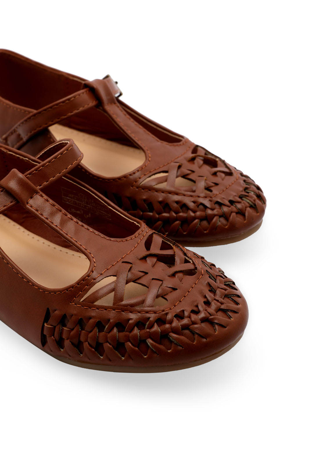 Redtag-Brown-T-Bar-Ballerina-(-Repeat-)-Category:Shoes,-Colour:Brown,-Deals:New-In,-Filter:Girls-Footwear-(3-to-5-Yrs),-GIR-Shoes,-N/A,-New-In-GIR-FOO,-Non-Sale,-S23A,-Section:Girls-(0-to-14Yrs)-Girls-3 to 5 Years