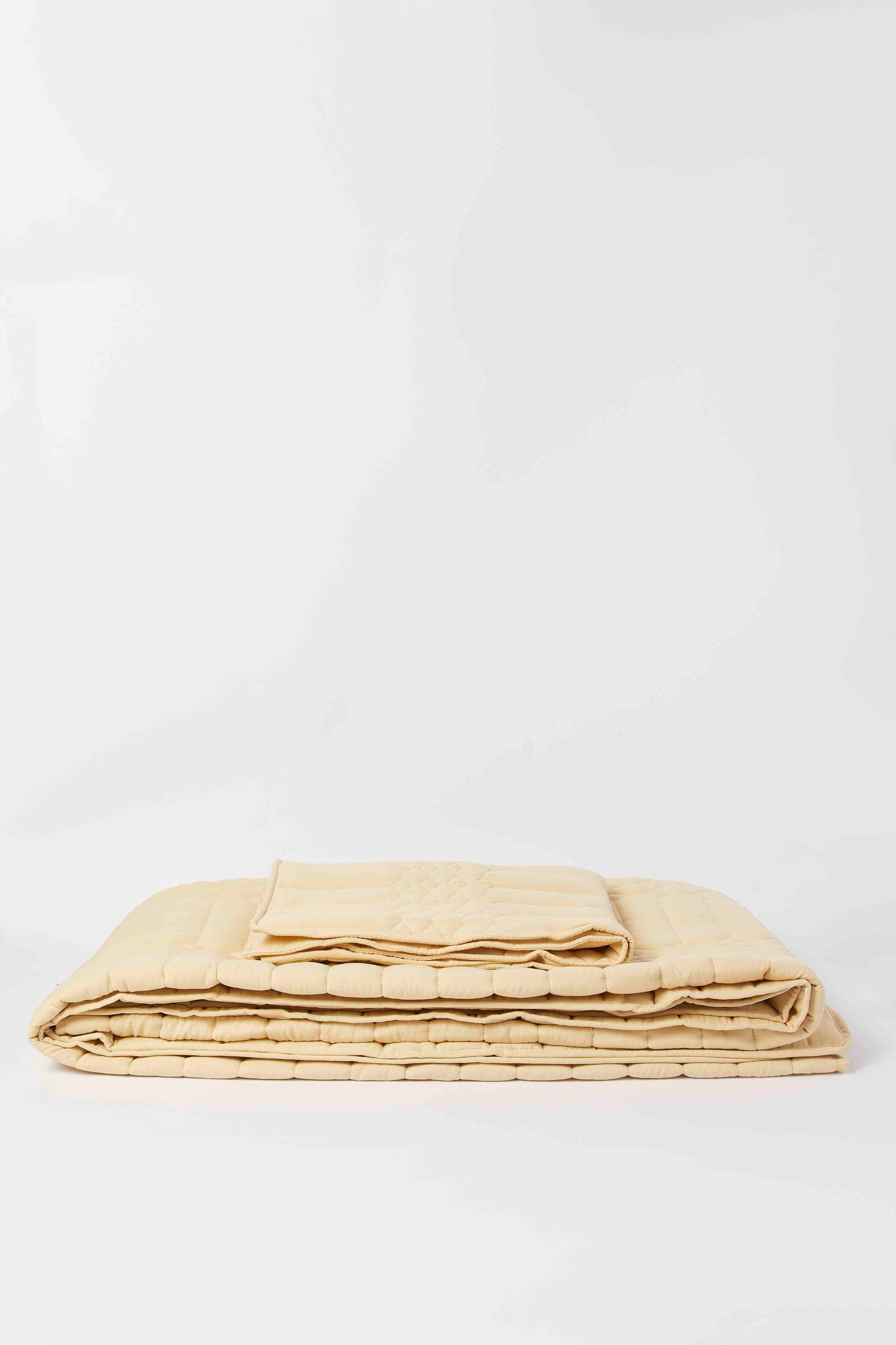 Redtag-Pale-Yellow-2-Piece-Diamond-Quilted-Bedspread-(Single-Size)-Category:Bedspreads,-Colour:Yellow,-Deals:New-In,-Dept:Home,-Filter:Home-Bedroom,-HMW-BED-Bedspreads,-New-In-HMW-BED,-Non-Sale,-S23A,-Section:Homewares-Home-Bedroom-