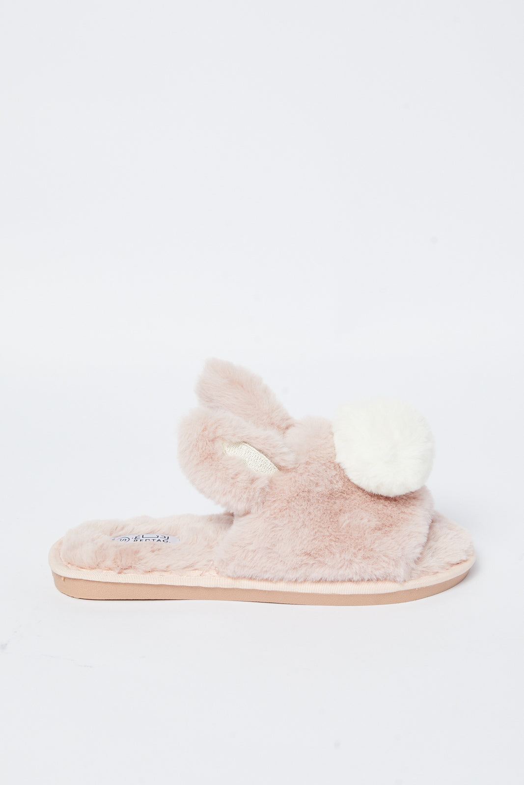 Redtag-Pink-Pom-Pom-Slipper-Category:Slippers,-Colour:Pink,-Deals:New-In,-Filter:Women's-Footwear,-N/A,-New-In-Women-FOO,-Non-Sale,-S23A,-Section:Women,-Women-Slippers-Women's-