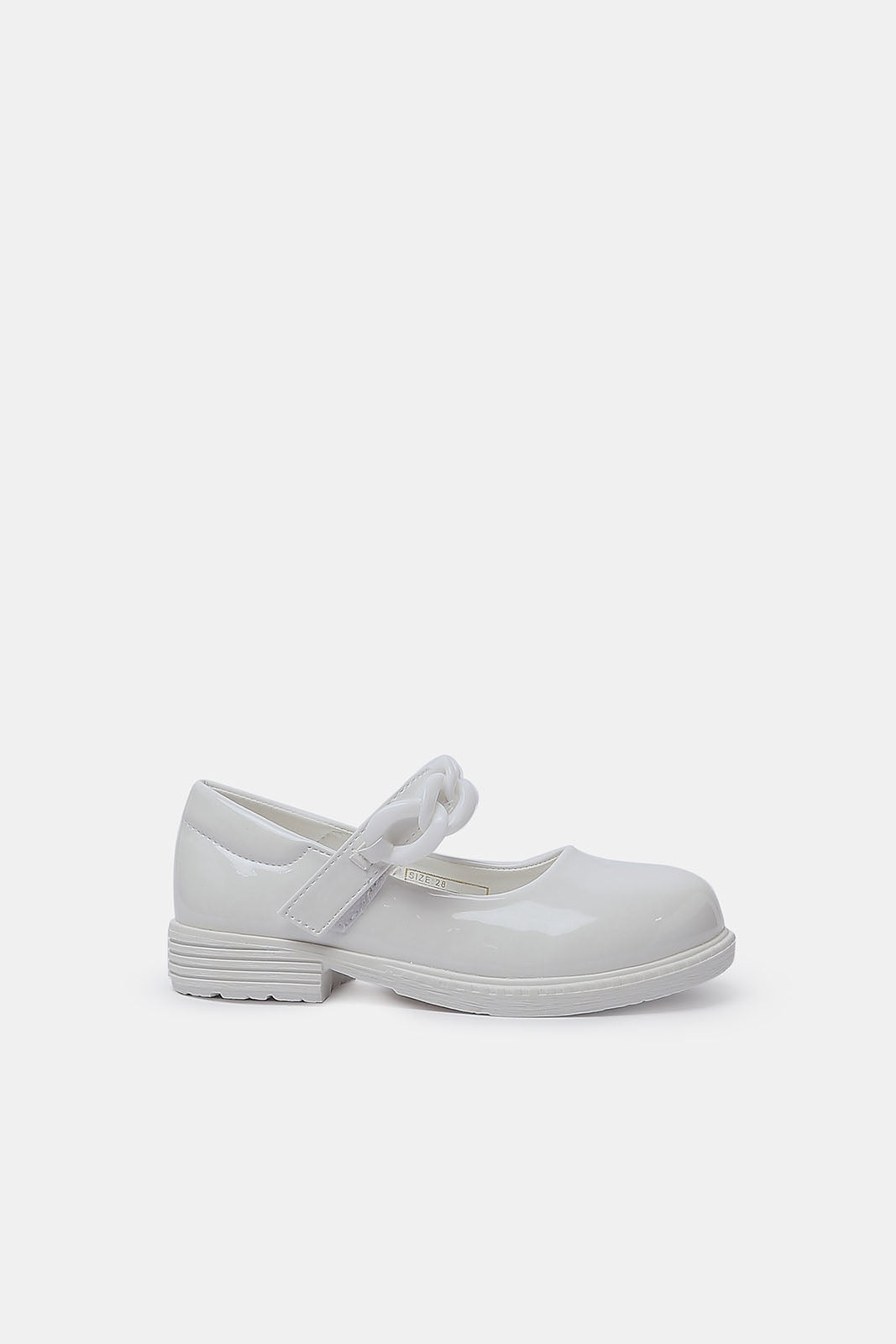 Redtag-Girls-White-Chain-Embellished-Ballerina-BESTSELLER,-Category:Shoes,-Colour:White,-Deals:New-In,-Filter:Girls-Footwear-(3-to-5-Yrs),-GIR-Shoes,-N/A,-New-In-GIR-FOO,-Non-Sale,-S23A,-Section:Girls-(0-to-14Yrs)-Girls-3 to 5 Years