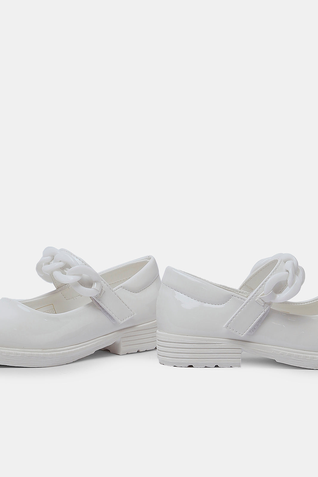 Redtag-Girls-White-Chain-Embellished-Ballerina-BESTSELLER,-Category:Shoes,-Colour:White,-Deals:New-In,-Filter:Girls-Footwear-(3-to-5-Yrs),-GIR-Shoes,-N/A,-New-In-GIR-FOO,-Non-Sale,-S23A,-Section:Girls-(0-to-14Yrs)-Girls-3 to 5 Years