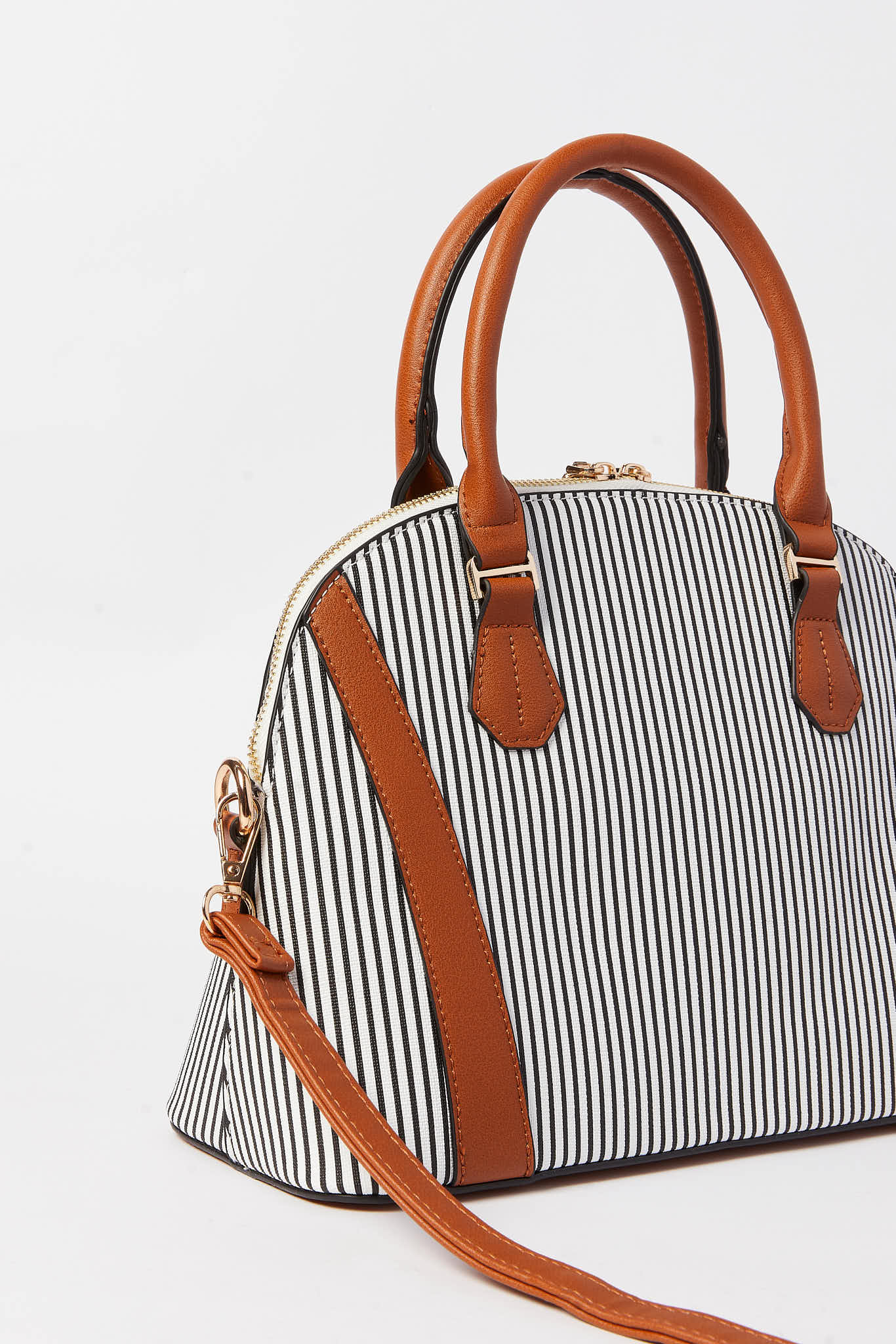 Redtag-White-And-Black-Nautical-Stripes-Day-Bag-Category:Bags,-Colour:Assorted,-Dept:Ladieswear,-Filter:Women's-Accessories,-New-In,-New-In-Women-ACC,-Non-Sale,-S23A,-Section:Women,-Women-Bags-Women-
