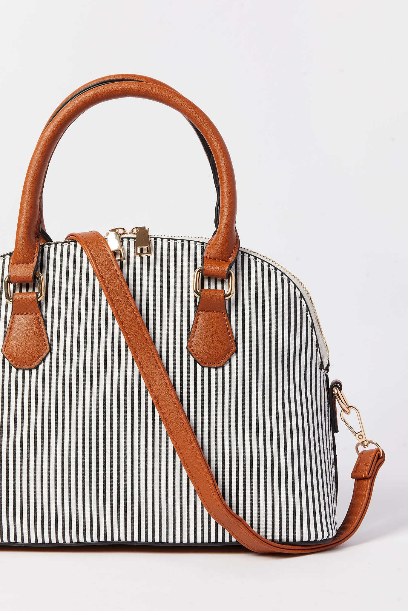 Redtag-White-And-Black-Nautical-Stripes-Day-Bag-Category:Bags,-Colour:Assorted,-Dept:Ladieswear,-Filter:Women's-Accessories,-New-In,-New-In-Women-ACC,-Non-Sale,-S23A,-Section:Women,-Women-Bags-Women-