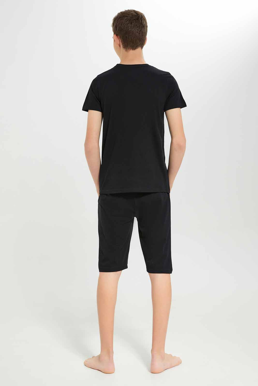 Redtag-Boys-Black-Batman-Nightsuit-BSR-Pyjama-Sets,-Category:Pyjama-Sets,-Colour:Black,-Deals:New-In,-Dept:Boys,-Filter:Senior-Boys-(8-to-14-Yrs),-New-In-BSR-APL,-Non-Sale,-S23A,-Section:Boys-(0-to-14Yrs)-Senior-Boys-9 to 14 Years