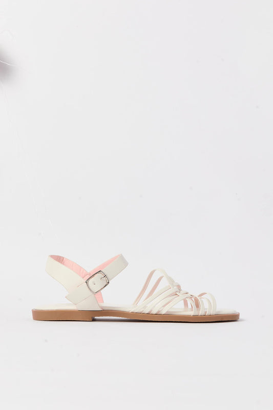 Redtag-Cream-Strap-Sandal-Category:Sandals,-Colour:Cream,-Deals:New-In,-Filter:Girls-Footwear-(5-to-14-Yrs),-GSR-Sandals,-N/A,-New-In-GSR-FOO,-Non-Sale,-S23A,-Section:Girls-(0-to-14Yrs)-Senior-Girls-5 to 14 Years