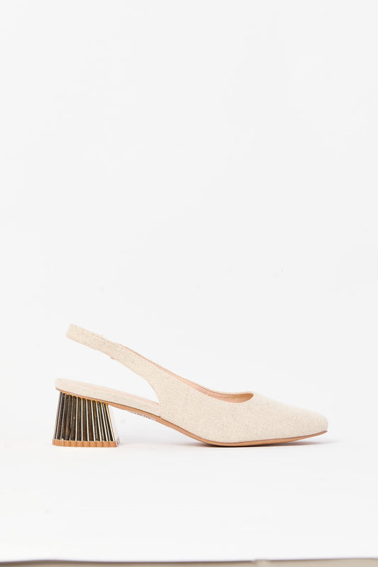 Redtag-Beige-Linen-Slingback-Category:Formal-Shoes,-Colour:Beige,-Deals:New-In,-Filter:Women's-Footwear,-N/A,-New-In-Women-FOO,-Non-Sale,-S23A,-Section:Women,-Women-Formal-Shoes-Women's-