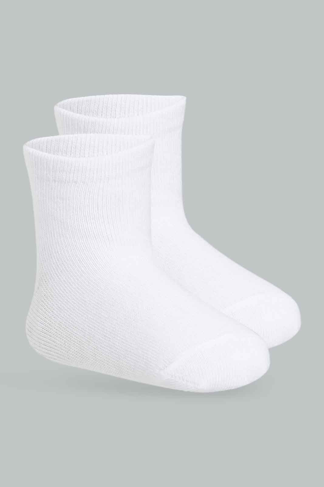 Redtag-Girls-Pack-Of-4-(White-And-Pink)-365,-Category:Socks,-Colour:White,-Deals:New-In,-Filter:Infant-Girls-(3-to-24-Mths),-ING-Socks,-New-In-ING-APL,-Non-Sale,-Section:Girls-(0-to-14Yrs)-Infant-Girls-3 to 24 Months