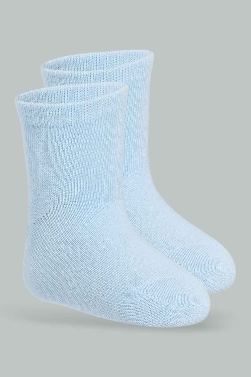 Redtag-Girls-4-Pack-Pink-And-Bule-365,-Category:Socks,-Colour:Apricot,-Deals:New-In,-Filter:Infant-Girls-(3-to-24-Mths),-ING-Socks,-New-In-ING-APL,-Non-Sale,-Section:Girls-(0-to-14Yrs)-Infant-Girls-3 to 24 Months