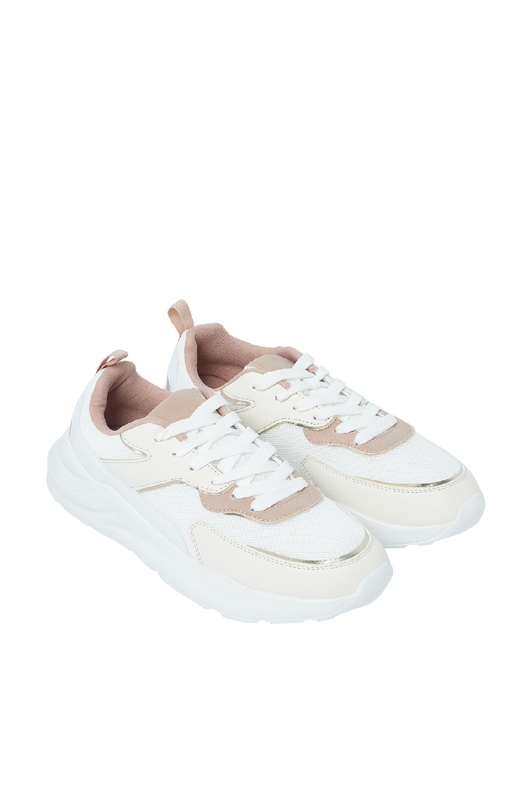 Redtag-Assorted-Lace-Up-Sneaker-With-Gold-Underplay-Category:Trainers,-Colour:Assorted,-Deals:New-In,-Filter:Women's-Footwear,-N/A,-New-In-Women-FOO,-Non-Sale,-S23A,-Section:Women,-Women-Trainers-Women's-