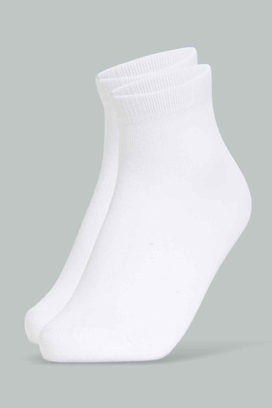 Redtag-Girls-Pack-Of-2-Ankle-Socks---White/-Pink-365,-Category:Socks,-Colour:Assorted,-Deals:New-In,-Filter:Senior-Girls-(8-to-14-Yrs),-GSR-Socks,-New-In-GSR-APL,-Non-Sale,-Section:Girls-(0-to-14Yrs)-Senior-Girls-9 to 14 Years