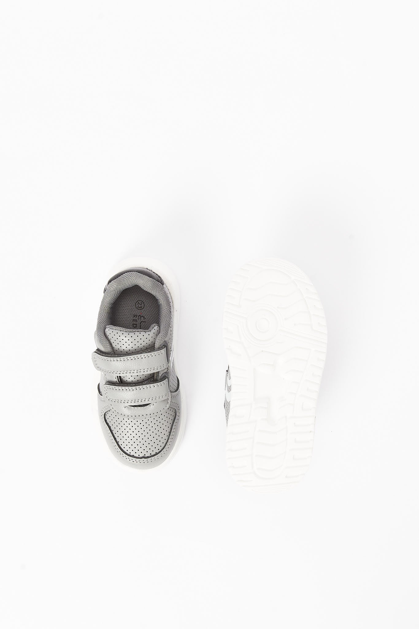 Redtag-Grey-Velcro-Strap-Sneaker-Category:Shoes,-Colour:Grey,-Deals:New-In,-Filter:Boys-Footwear-(1-to-3-Yrs),-INB-Sandals,-New-In-INB-FOO,-Non-Sale,-RMD,-S23B,-Section:Boys-(0-to-14Yrs)-Infant-Boys-1 to 3 Years