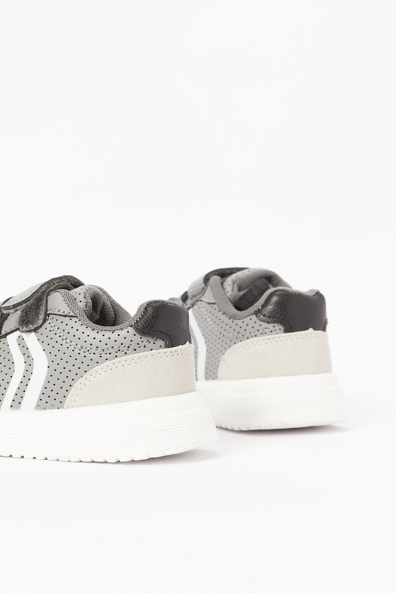 Redtag-Grey-Velcro-Strap-Sneaker-Category:Shoes,-Colour:Grey,-Deals:New-In,-Filter:Boys-Footwear-(1-to-3-Yrs),-INB-Sandals,-New-In-INB-FOO,-Non-Sale,-RMD,-S23B,-Section:Boys-(0-to-14Yrs)-Infant-Boys-1 to 3 Years