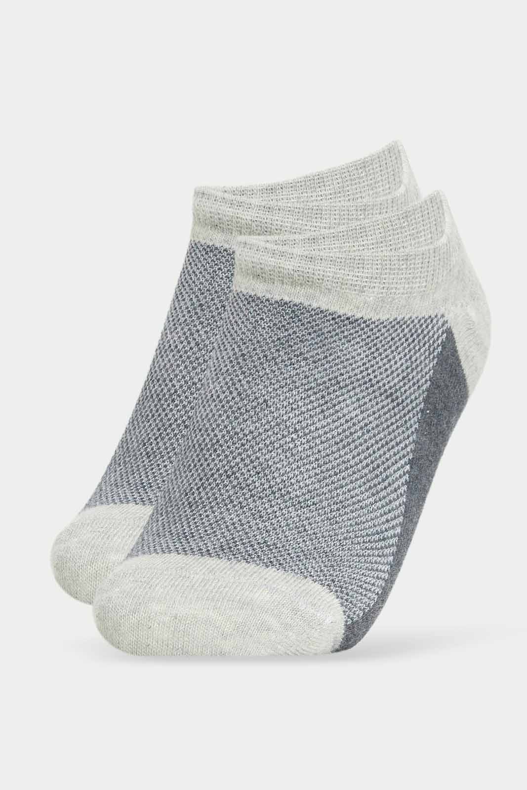 Redtag-Men-White/Grey/White-Invisible-Socks-365,-Category:Socks,-Colour:Assorted,-Deals:New-In,-Dept:Menswear,-Filter:Men's-Clothing,-Men-Socks,-New-In-Men-APL,-Non-Sale,-Section:Men-Men's-