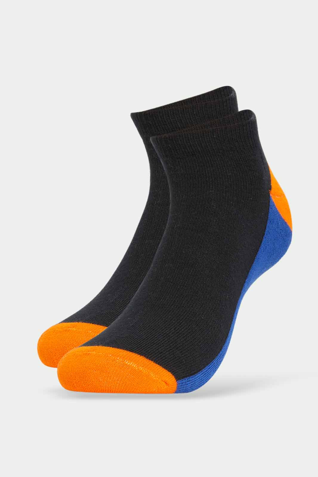 Redtag-Men-White/Grey/Black-1/2-Terry-Ankle-Socks-365,-Category:Socks,-Colour:Assorted,-Deals:New-In,-Dept:Menswear,-Filter:Men's-Clothing,-Men-Socks,-New-In-Men-APL,-Non-Sale,-Section:Men-Men's-
