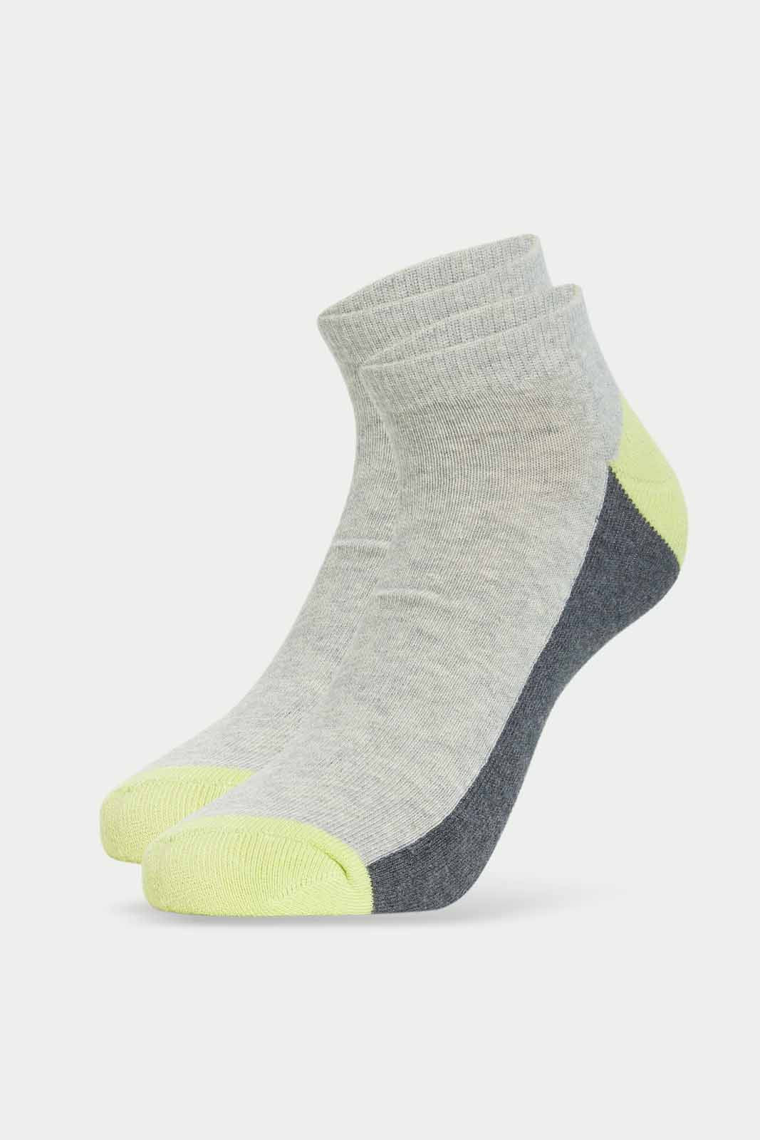 Redtag-Men-White/Grey/Black-1/2-Terry-Ankle-Socks-365,-Category:Socks,-Colour:Assorted,-Deals:New-In,-Dept:Menswear,-Filter:Men's-Clothing,-Men-Socks,-New-In-Men-APL,-Non-Sale,-Section:Men-Men's-