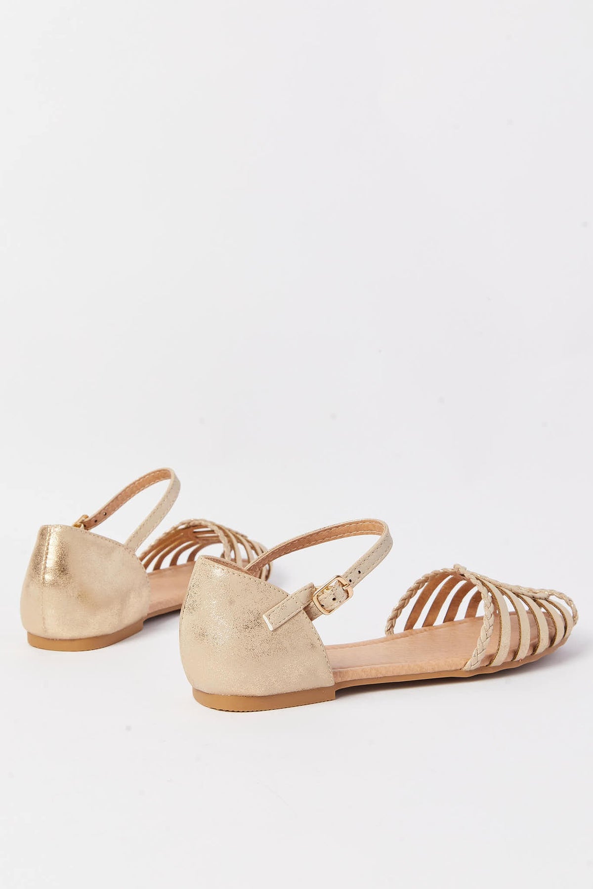 Redtag-Gold-Braided-Fisherman-Sandal-Category:Sandals,-Colour:Gold,-Deals:New-In,-Filter:Girls-Footwear-(5-to-14-Yrs),-GSR-Sandals,-N/A,-New-In-GSR-FOO,-Non-Sale,-S23A,-Section:Girls-(0-to-14Yrs)-Senior-Girls-5 to 14 Years