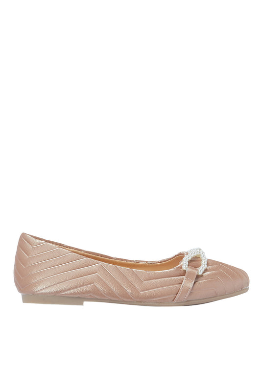 Redtag-Pink-Pearl-Trim-Ballerina-Category:Shoes,-Colour:Pink,-Deals:New-In,-Filter:Girls-Footwear-(5-to-14-Yrs),-GSR-Shoes,-N/A,-New-In-GSR-FOO,-Non-Sale,-S23A,-Section:Girls-(0-to-14Yrs)-Senior-Girls-5 to 14 Years