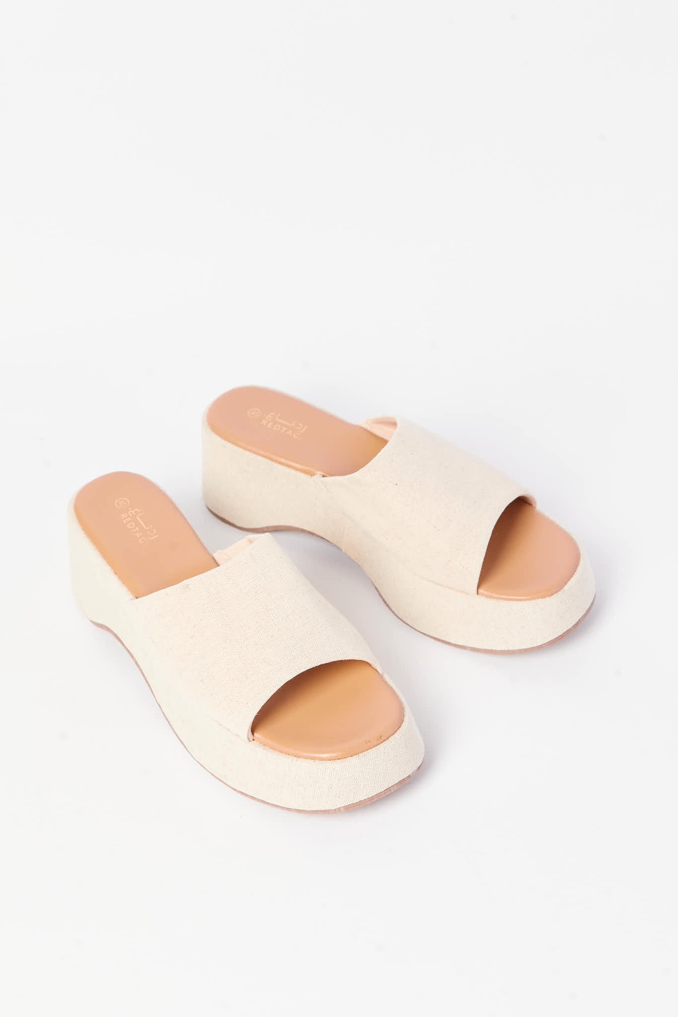 Redtag-Natural-Linen-Flatform-Category:Sandals,-Colour:Beige,-Deals:New-In,-Filter:Women's-Footwear,-LEC-Sandals,-N/A,-New-In-Women-FOO,-Non-Sale,-S23A,-Section:Women-Women's-