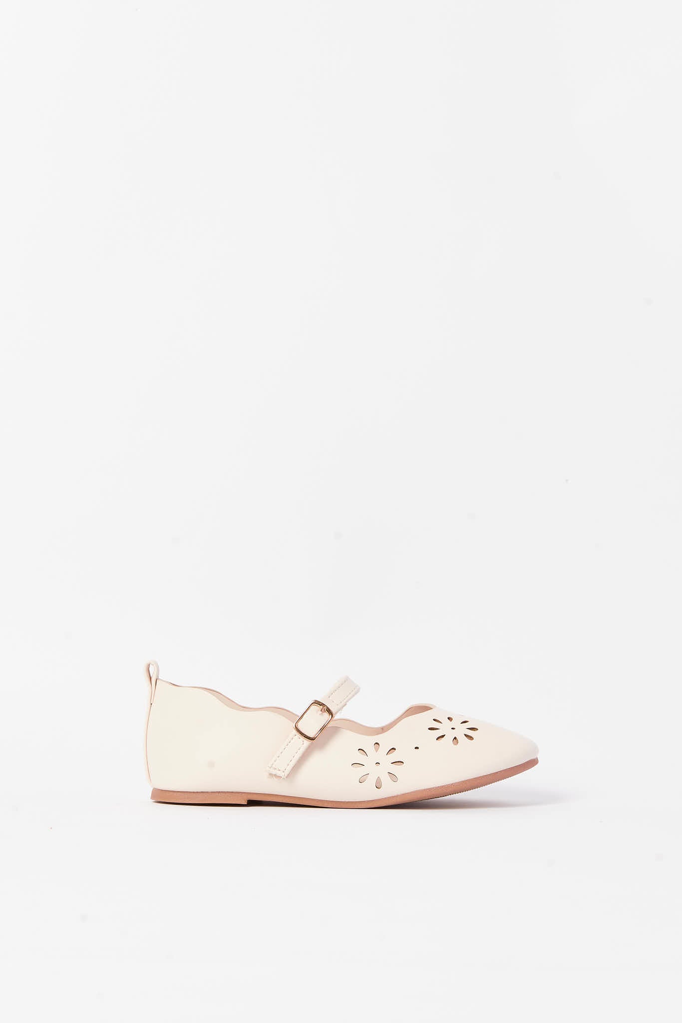 Redtag-White-Laser-Cut-Ballerina-(-Repeat-)-Category:Shoes,-Colour:White,-Deals:New-In,-Filter:Girls-Footwear-(3-to-5-Yrs),-GIR-Shoes,-N/A,-New-In-GIR-FOO,-Non-Sale,-S23A,-Section:Girls-(0-to-14Yrs)-Girls-3 to 5 Years