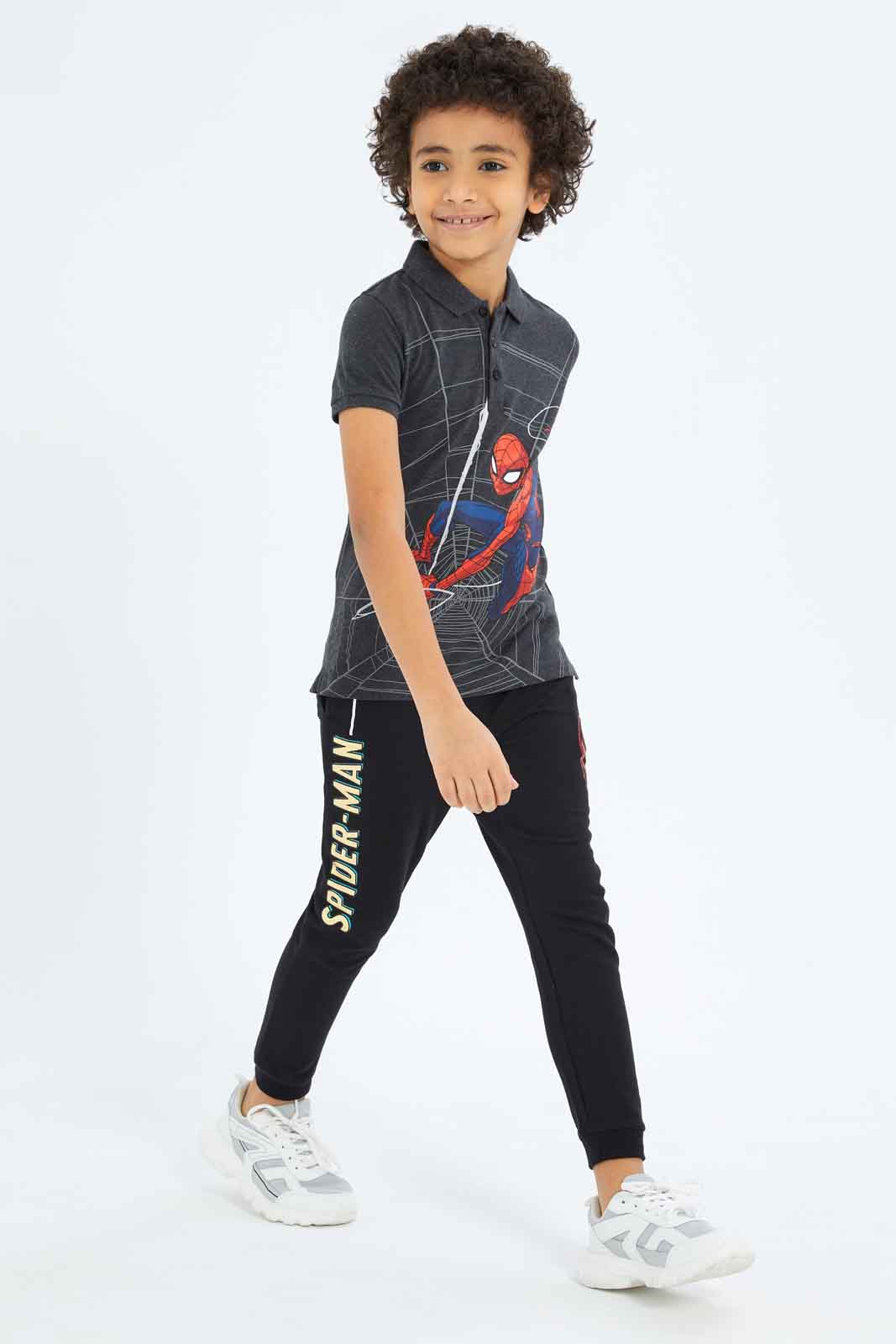 Redtag-Boys-Black-Spider-Man-Jog-Pant-BOY-Joggers,-Category:Joggers,-CHA,-Colour:Black,-Deals:New-In,-Dept:Boys,-Filter:Boys-(2-to-8-Yrs),-New-In-BOY-APL,-Non-Sale,-S23B,-Section:Boys-(0-to-14Yrs),-TBL-Boys-2 to 8 Years