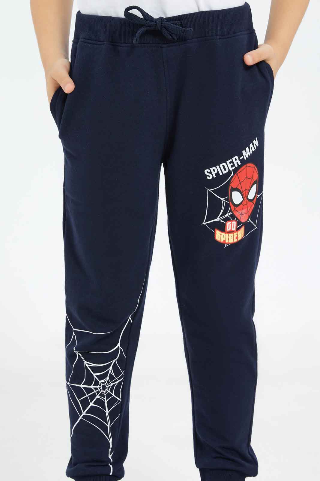 Redtag-Boys-Blue-Spider-Man-Jog-Pant-BOY-Joggers,-Category:Joggers,-CHA,-Colour:Blue,-Deals:New-In,-Dept:Boys,-Filter:Boys-(2-to-8-Yrs),-New-In-BOY-APL,-Non-Sale,-S23B,-Section:Boys-(0-to-14Yrs),-TBL-Boys-2 to 8 Years
