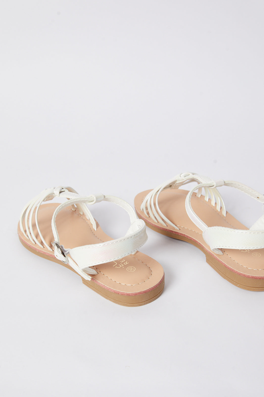 Redtag-White-Multi-Strap-Sandal-Category:Sandals,-Colour:White,-Deals:New-In,-Filter:Girls-Footwear-(5-to-14-Yrs),-GSR-Sandals,-N/A,-New-In-GSR-FOO,-Non-Sale,-S23B,-Section:Girls-(0-to-14Yrs)-Senior-Girls-5 to 14 Years