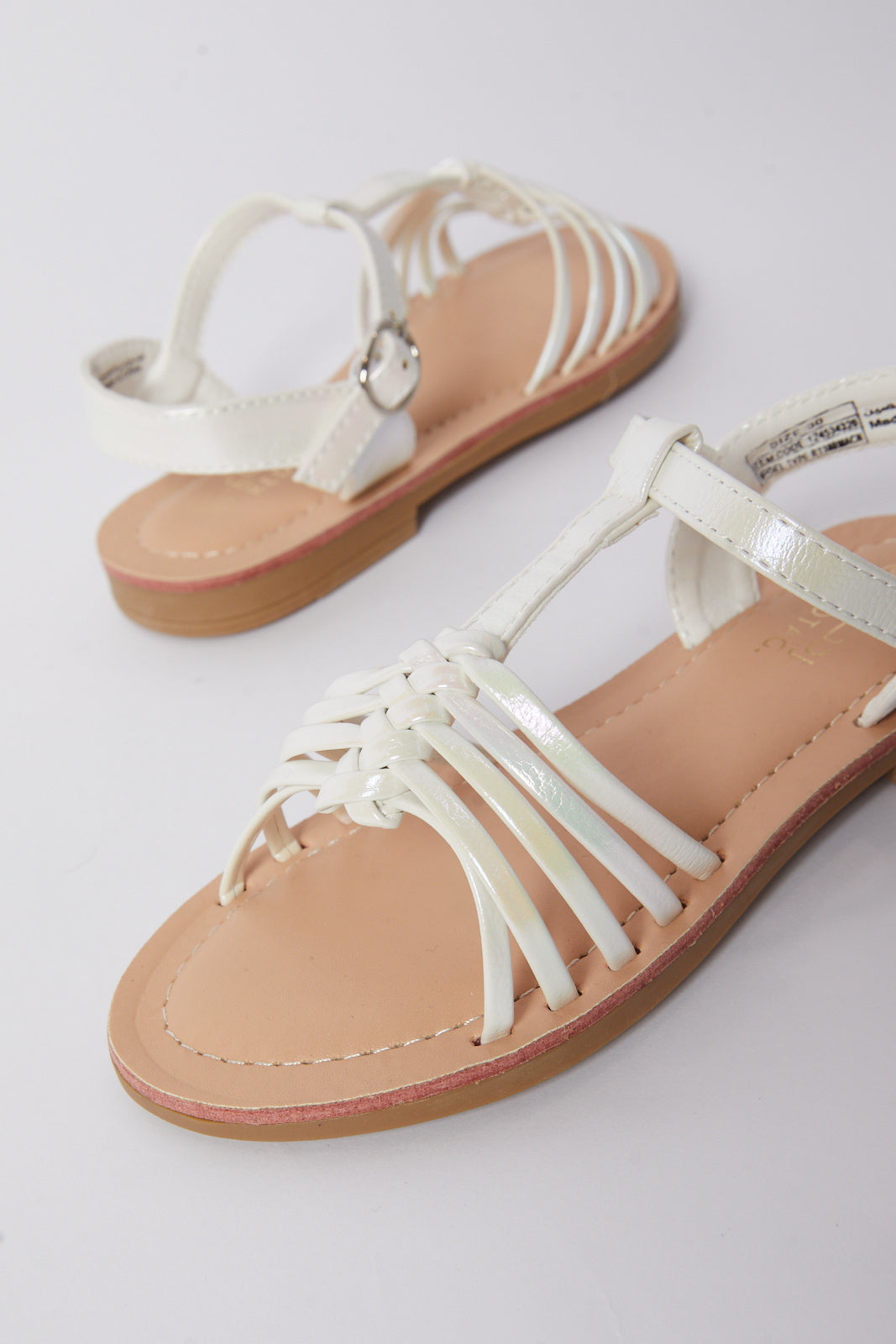 Redtag-White-Multi-Strap-Sandal-Category:Sandals,-Colour:White,-Deals:New-In,-Filter:Girls-Footwear-(5-to-14-Yrs),-GSR-Sandals,-N/A,-New-In-GSR-FOO,-Non-Sale,-S23B,-Section:Girls-(0-to-14Yrs)-Senior-Girls-5 to 14 Years
