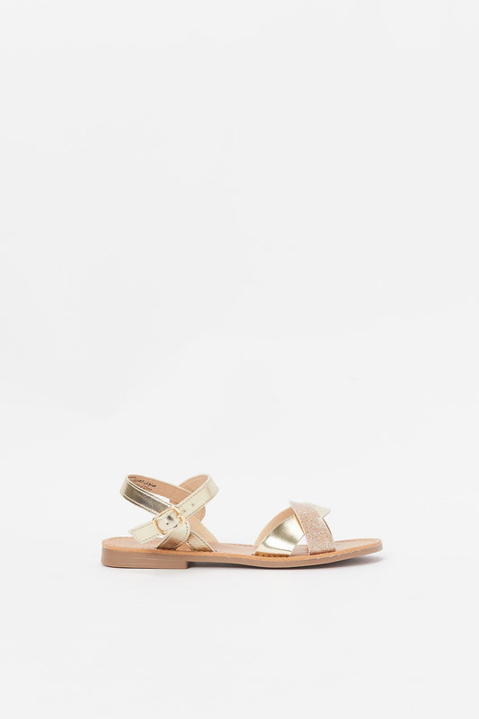Redtag-Gold-Strap-Sandal-Category:Sandals,-Colour:Gold,-Deals:New-In,-Filter:Girls-Footwear-(5-to-14-Yrs),-GSR-Sandals,-H1:FOO,-H2:GSR,-H3:SAF,-H4:SAN,-New-In-GSR-FOO,-Non-Sale,-Promo:RMD,-RMD,-S23B,-Season:S23B,-Section:Girls-(0-to-14Yrs)-Senior-Girls-5 to 14 Years
