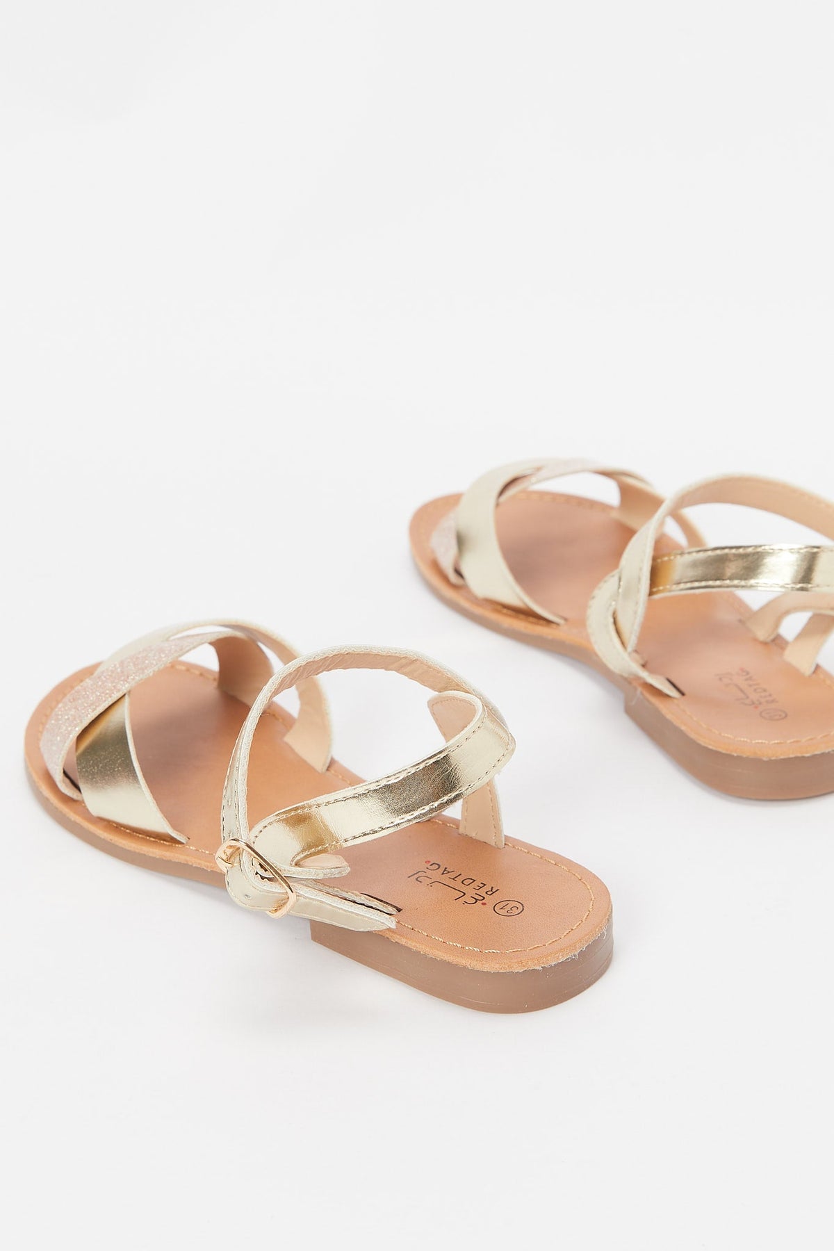 Redtag-Gold-Strap-Sandal-Category:Sandals,-Colour:Gold,-Deals:New-In,-Filter:Girls-Footwear-(5-to-14-Yrs),-GSR-Sandals,-H1:FOO,-H2:GSR,-H3:SAF,-H4:SAN,-New-In-GSR-FOO,-Non-Sale,-Promo:RMD,-RMD,-S23B,-Season:S23B,-Section:Girls-(0-to-14Yrs)-Senior-Girls-5 to 14 Years