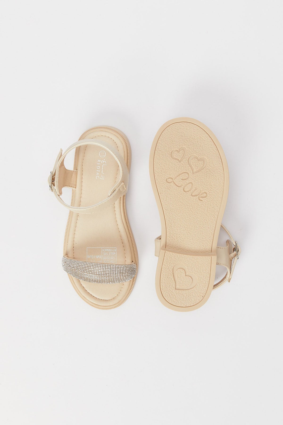 Redtag-Cream-Strap-Sandal-Category:Sandals,-Colour:Cream,-Deals:New-In,-Filter:Girls-Footwear-(5-to-14-Yrs),-GSR-Sandals,-H1:FOO,-H2:GSR,-H3:SAF,-H4:SAN,-New-In-GSR-FOO,-Non-Sale,-Promo:RMD,-RMD,-S23B,-Season:S23B,-Section:Girls-(0-to-14Yrs)-Senior-Girls-5 to 14 Years