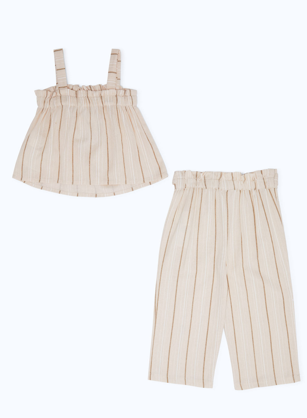 Redtag-Girls-Grey-Stripped-Sleeveless-Top-And-Trouser-Set-Category:Sets,-Colour:Grey,-Deals:New-In,-Dept:Girls,-Filter:Infant-Girls-(3-to-24-Mths),-H1:KWR,-H2:ING,-H3:SET,-H4:CAE,-ING-Sets,-New-In-ING-APL,-Non-Sale,-S23B,-Season:S23B,-Section:Girls-(0-to-14Yrs)-Infant-Girls-3 to 24 Months
