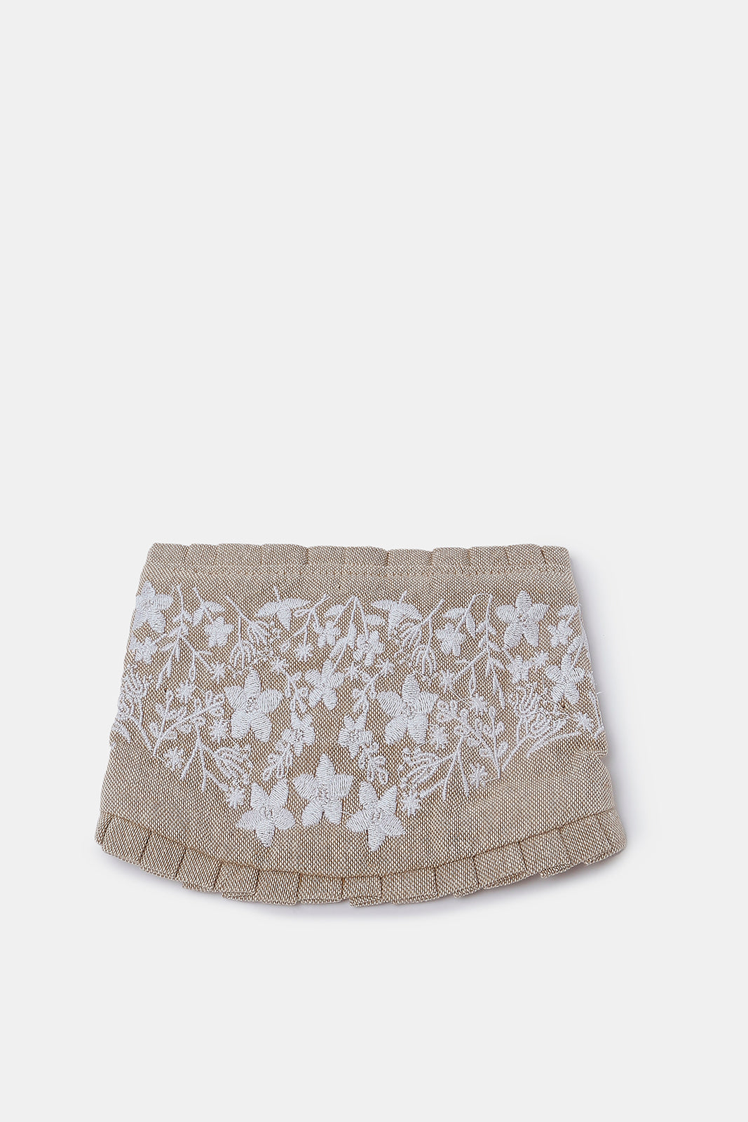 Redtag-Beige-Floral-Embroidered-Curtain-Tie-Back-With-Ruffle-Category:Bedroom-Accessories,-Colour:Beige,-Deals:New-In,-Dept:Home,-Filter:Home-Bedroom,-HMW-BED-Bedroom-Accessories,-New-In-HMW-BED,-Non-Sale,-S23C,-Section:Homewares-Home-Bedroom-