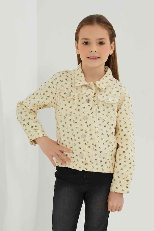 Redtag-Girls-Yellow-Printed-Jacket-Category:Jackets,-Colour:Yellow,-Deals:New-In,-Dept:Girls,-Filter:Girls-(2-to-8-Yrs),-GIR-Jackets,-New-In-GIR-APL,-Non-Sale,-S23A,-Section:Girls-(0-to-14Yrs)-Girls-2 to 8 Years