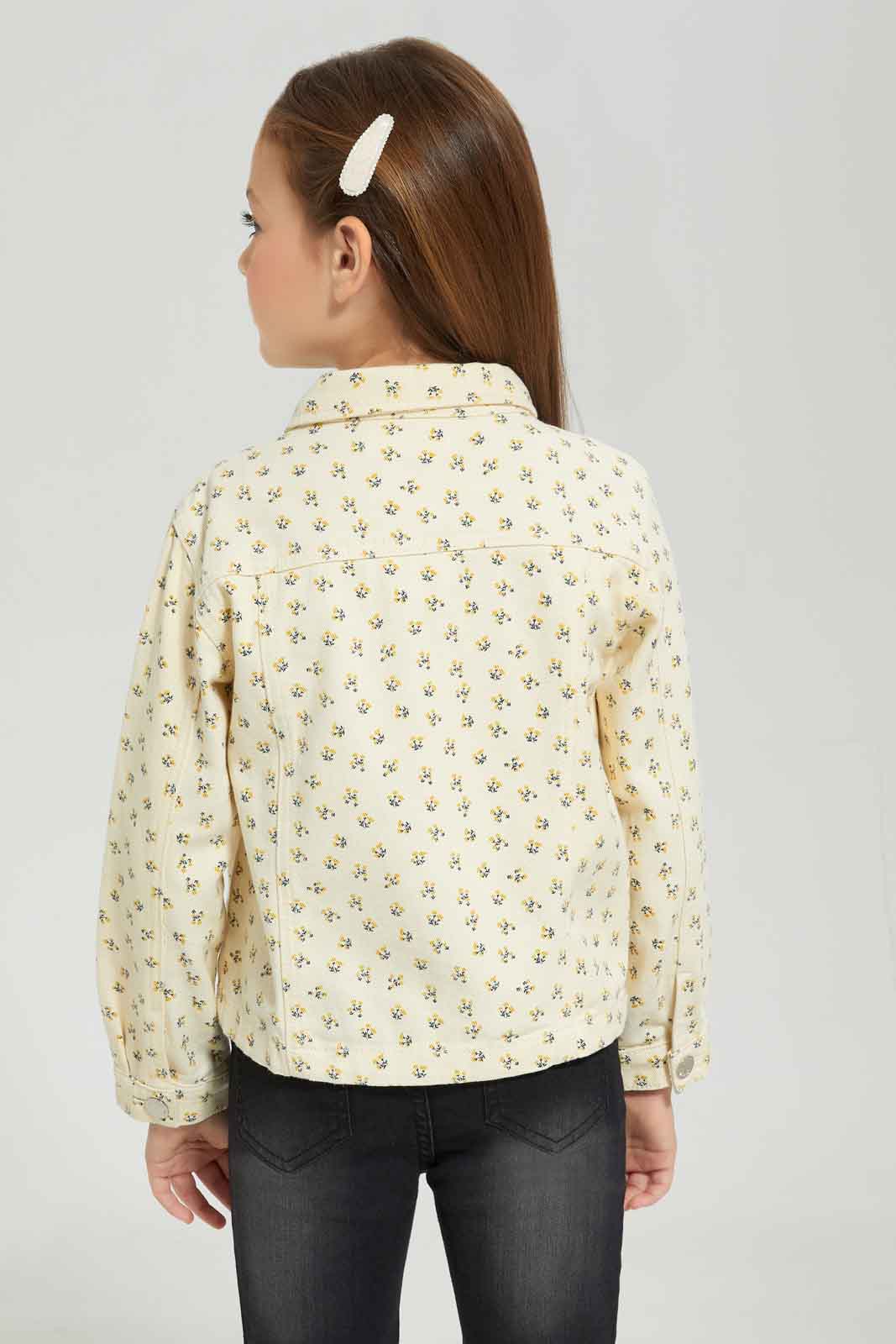 Redtag-Girls-Yellow-Printed-Jacket-Category:Jackets,-Colour:Yellow,-Deals:New-In,-Dept:Girls,-Filter:Girls-(2-to-8-Yrs),-GIR-Jackets,-New-In-GIR-APL,-Non-Sale,-S23A,-Section:Girls-(0-to-14Yrs)-Girls-2 to 8 Years