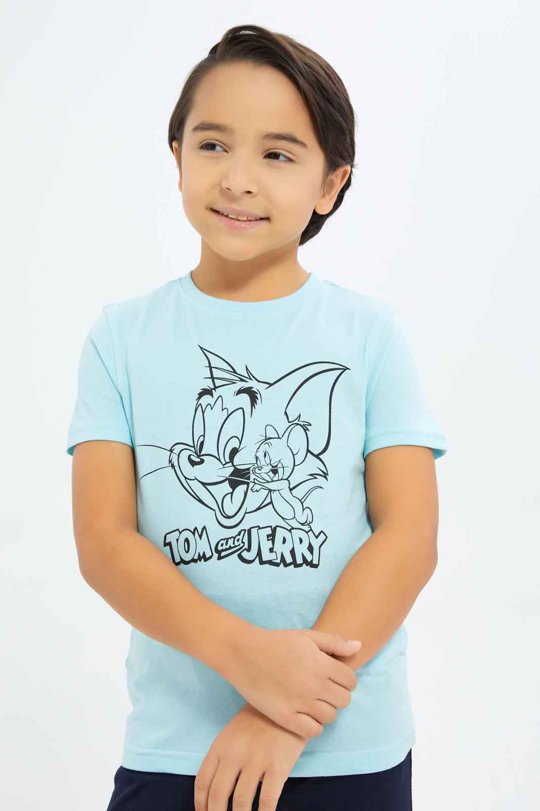 Redtag-Boys-Blue-Tom-And-Jerry-Basic-Pyjama-Set-BOY-Pyjama-Sets,-Category:Pyjama-Sets,-Colour:Blue,-Deals:New-In,-Dept:Boys,-Filter:Boys-(2-to-8-Yrs),-New-In-BOY-APL,-Non-Sale,-S23A,-Section:Boys-(0-to-14Yrs)-Boys-2 to 8 Years