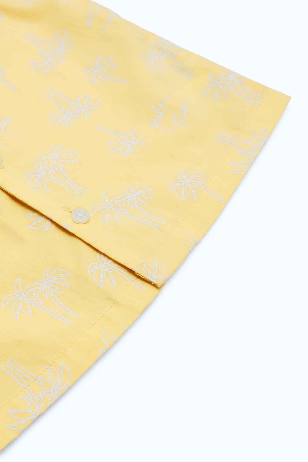 Redtag-Boys-Yellow-Aop-Palm-Tree-Ss-Shirt-Category:Shirts,-Colour:Yellow,-Deals:New-In,-Dept:Boys,-Filter:Infant-Boys-(3-to-24-Mths),-INB-Shirts,-New-In-INB-APL,-Non-Sale,-S23B,-Section:Boys-(0-to-14Yrs)-Infant-Boys-3 to 24 Months