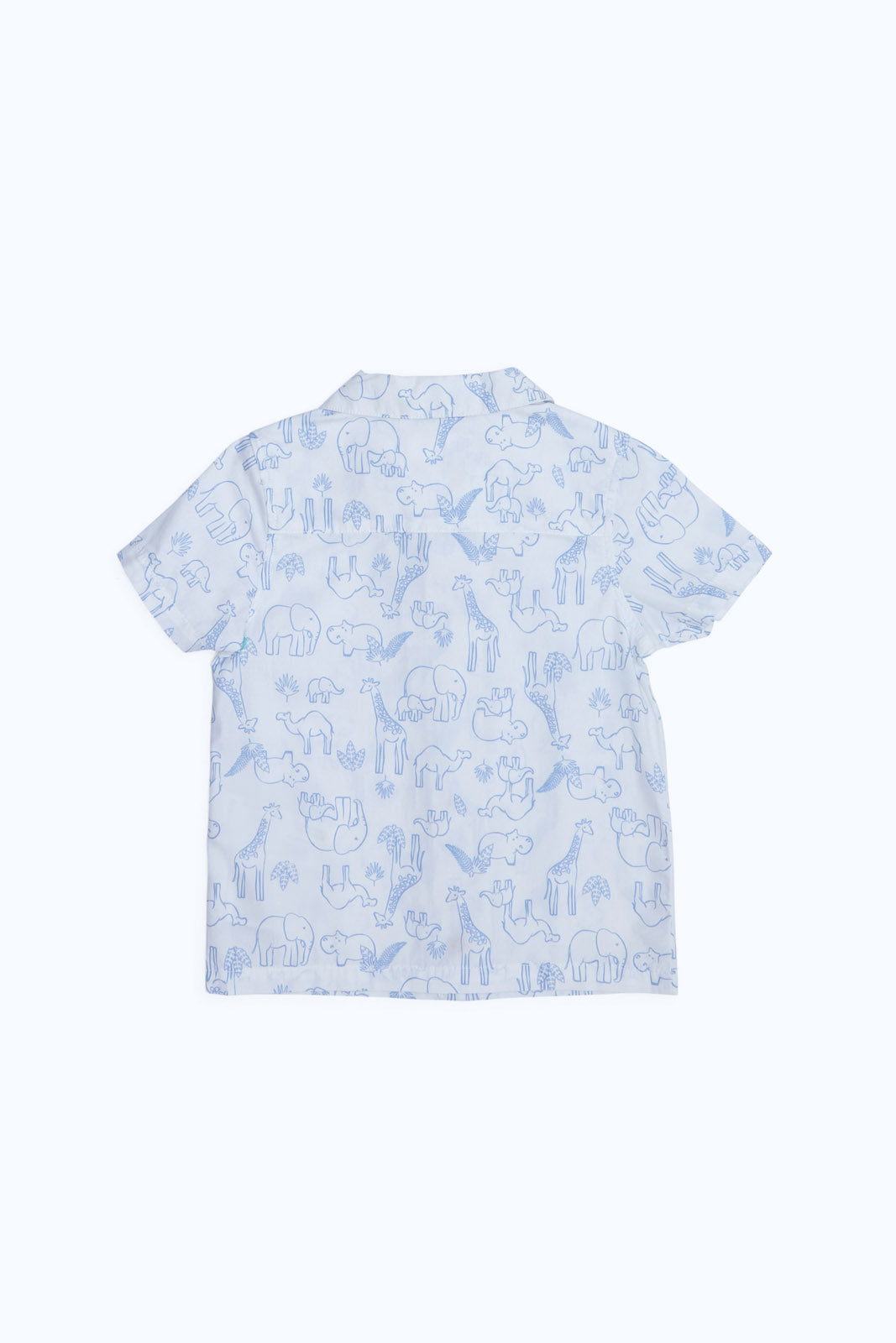 Redtag-Boys-Blue-Aop-Jungle-Safari-Ss-Shirt-Category:Shirts,-Colour:Blue,-Deals:New-In,-Dept:Boys,-Filter:Infant-Boys-(3-to-24-Mths),-INB-Shirts,-New-In-INB-APL,-Non-Sale,-S23B,-Section:Boys-(0-to-14Yrs)-Infant-Boys-3 to 24 Months
