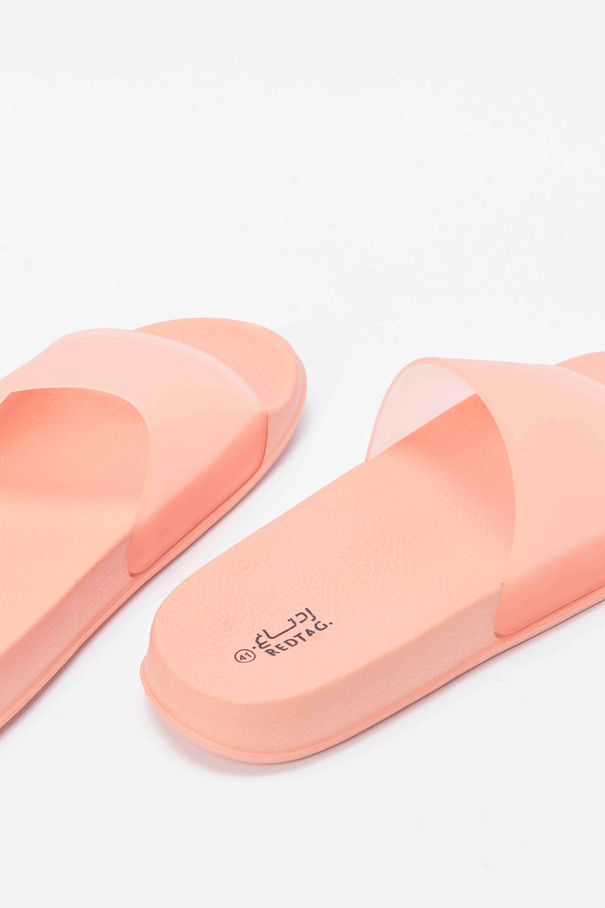 Redtag-Pink-Vinly-Slide-Category:Flip-Flops,-Colour:Pink,-Deals:New-In,-Filter:Women's-Footwear,-N/A,-New-In-Women-FOO,-Non-Sale,-S23A,-Section:Women,-Women-Flip-Flops-Women's-