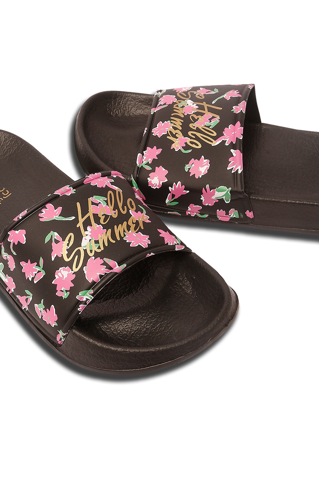 Redtag-Black-Floral-Print-Slide-Category:Flip-Flops,-Colour:Black,-Deals:New-In,-Filter:Women's-Footwear,-N/A,-New-In-Women-FOO,-Non-Sale,-S23A,-Section:Women,-Women-Flip-Flops-Women's-