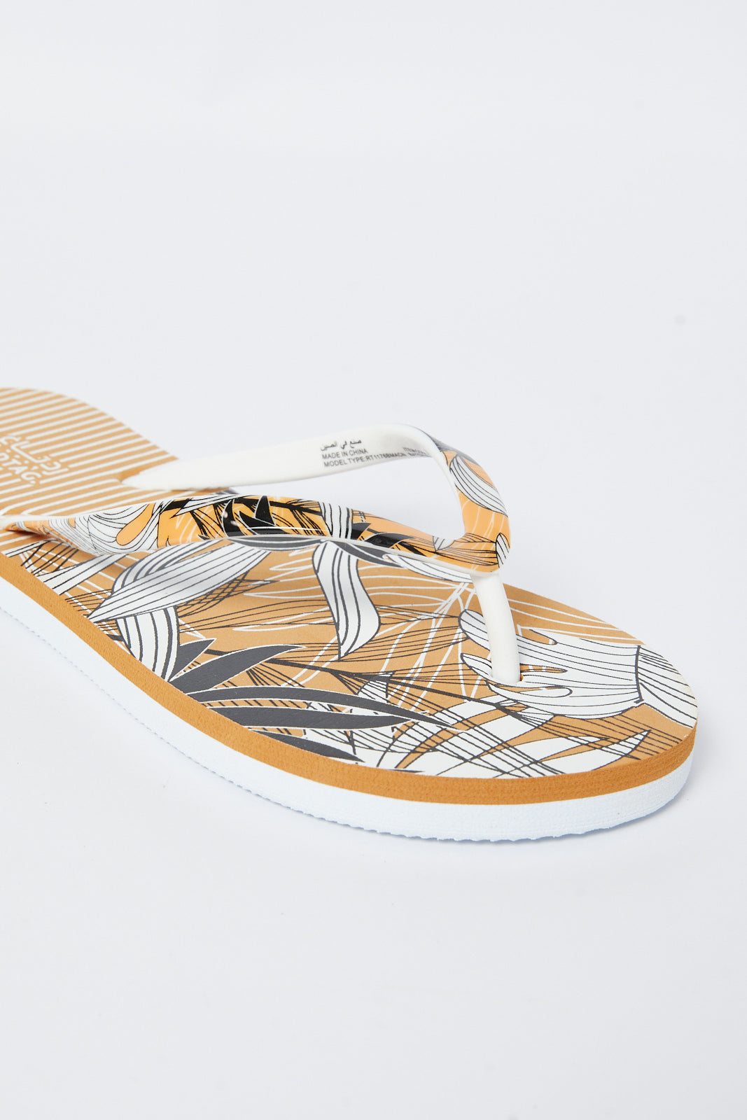 Redtag-Tan-Print-Flip-Flop-Category:Flip-Flops,-Colour:Tan,-Deals:New-In,-Filter:Women's-Footwear,-N/A,-New-In-Women-FOO,-Non-Sale,-S23A,-Section:Women,-Women-Flip-Flops-Women's-