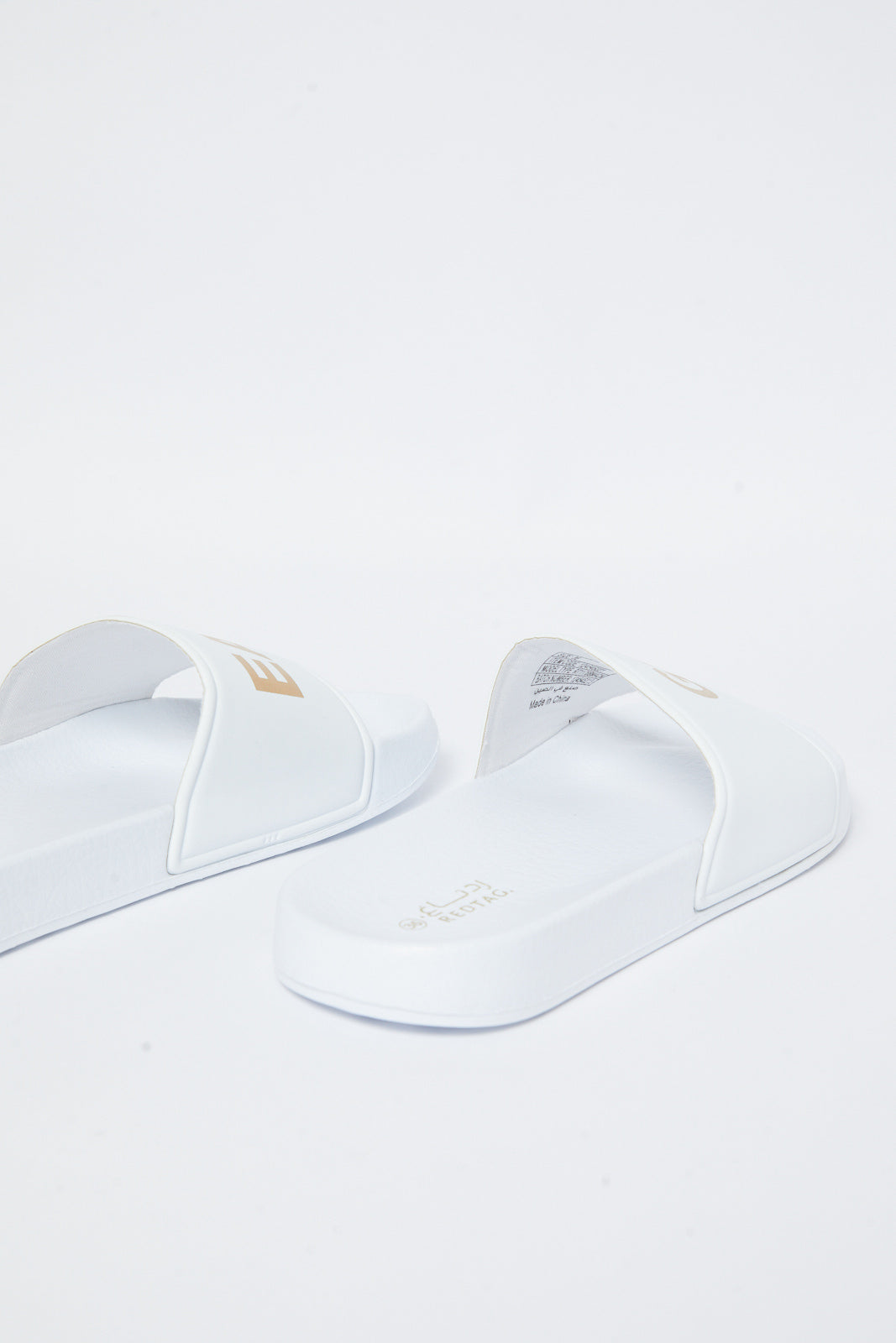 Redtag-White-Slogan-Slide-Category:Flip-Flops,-Colour:White,-Deals:New-In,-Filter:Women's-Footwear,-N/A,-New-In-Women-FOO,-Non-Sale,-S23A,-Section:Women,-Women-Flip-Flops-Women's-