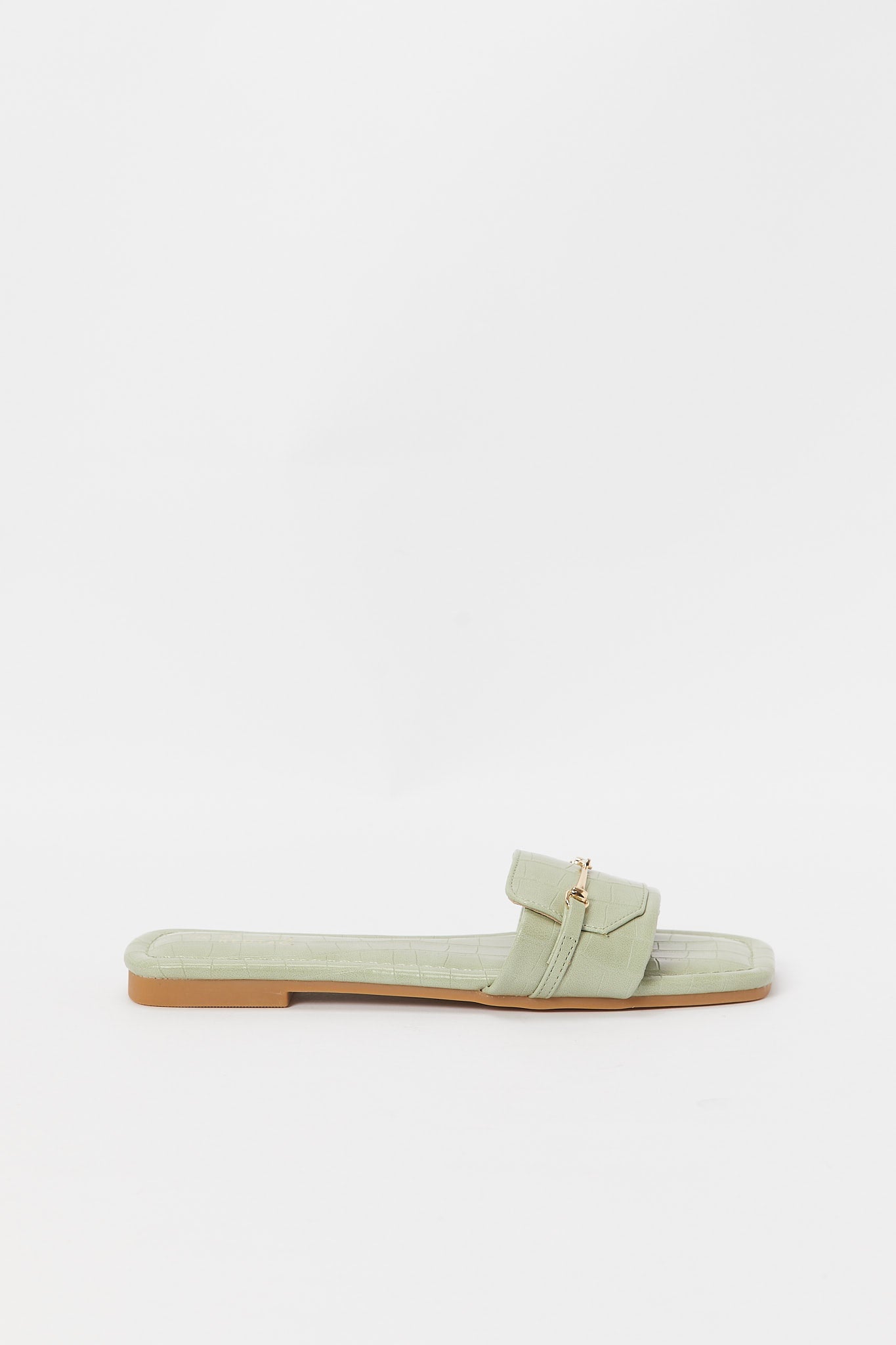 Redtag-Green-Croc-Pu-Mule-Category:Sandals,-Colour:Green,-Deals:New-In,-Filter:Women's-Footwear,-H1:FOO,-H2:LAD,-H3:SAF,-H4:SAN,-LEC-Sandals,-N/A,-New-In-Women-FOO,-Non-Sale,-S23A,-Season:S23A,-Section:Women-Women's-