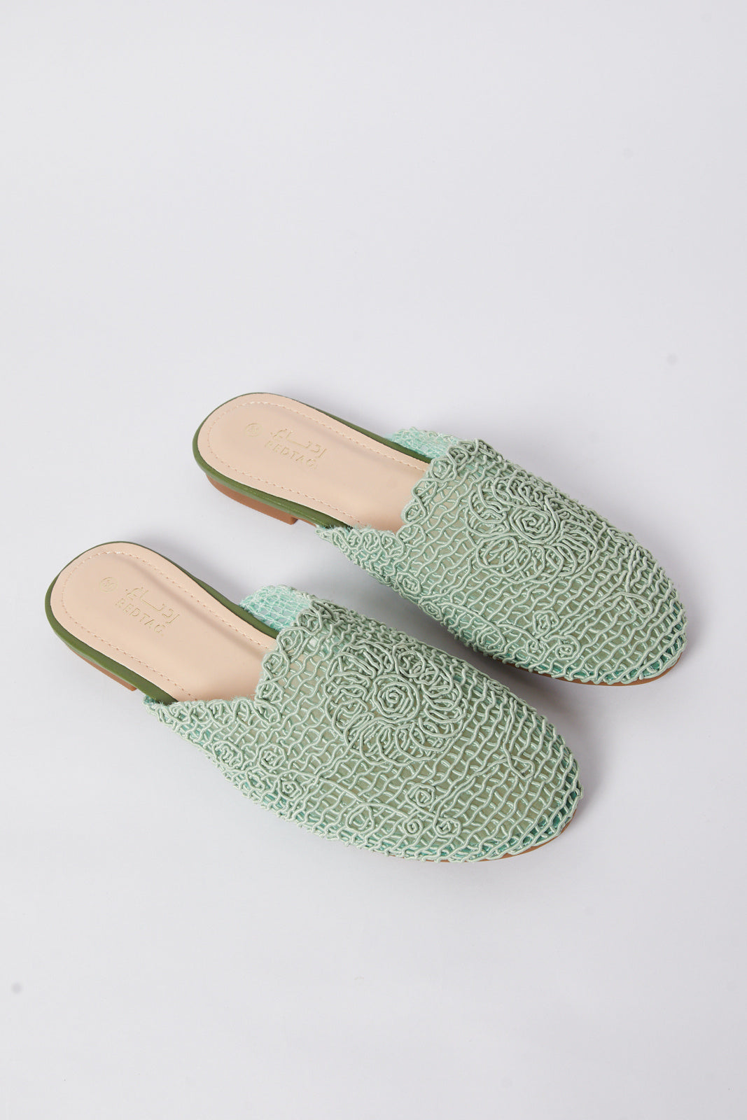 Redtag-Green-Fabric-Interest-Closed-Toe-Mule-Category:Shoes,-Colour:Green,-Deals:New-In,-Filter:Women's-Footwear,-N/A,-New-In-Women-FOO,-Non-Sale,-S23A,-Section:Women,-Women-Shoes-Women's-