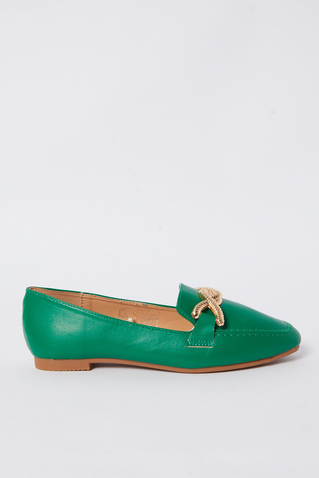 Redtag-Green-Loafer-With-Trim-Category:Shoes,-Colour:Green,-Deals:New-In,-Filter:Women's-Footwear,-N/A,-New-In-Women-FOO,-Non-Sale,-S23A,-Section:Women,-Women-Shoes-Women's-