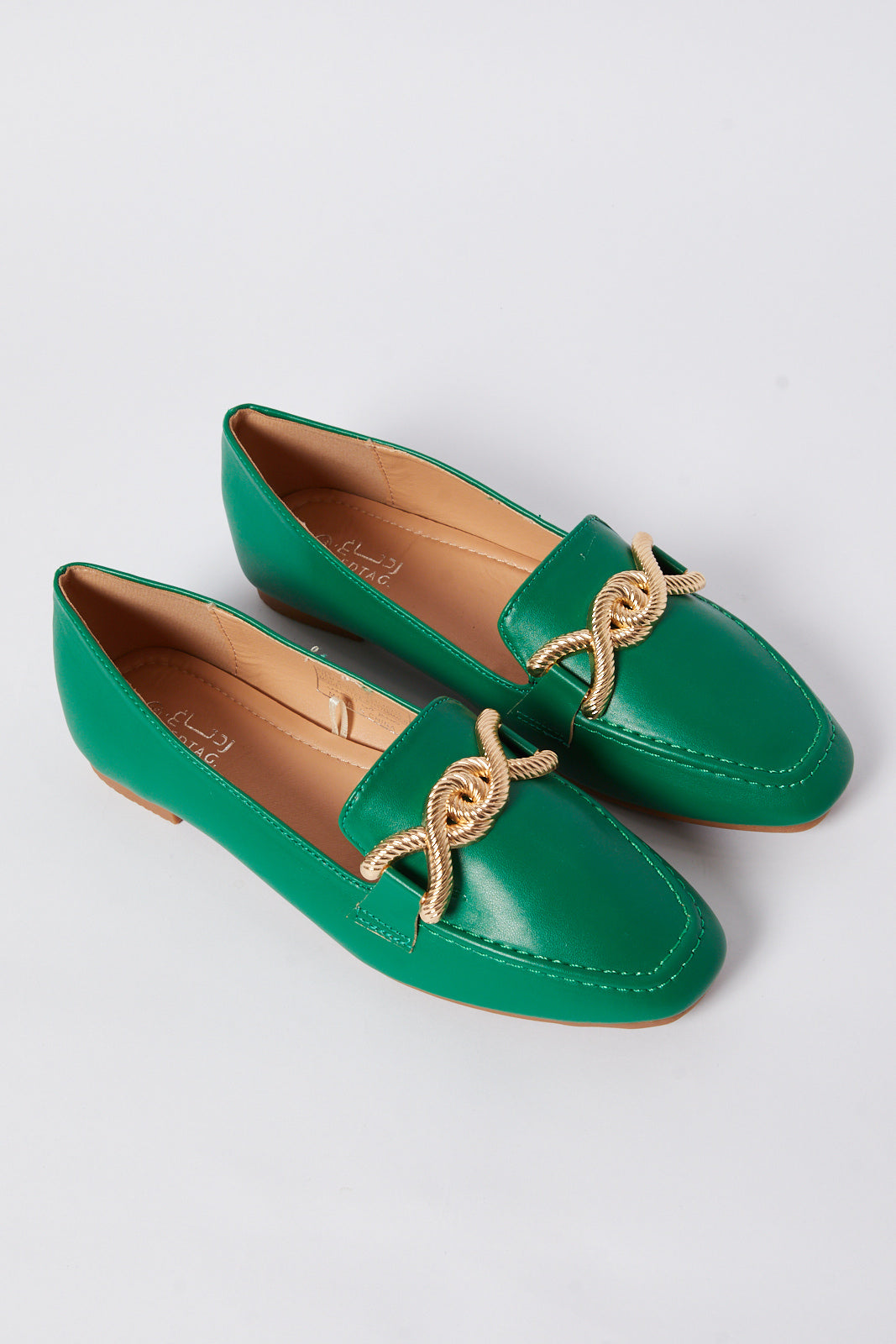 Redtag-Green-Loafer-With-Trim-Category:Shoes,-Colour:Green,-Deals:New-In,-Filter:Women's-Footwear,-N/A,-New-In-Women-FOO,-Non-Sale,-S23A,-Section:Women,-Women-Shoes-Women's-